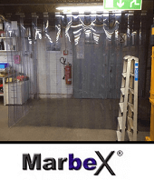 Werstatt Vorhang Werkstattvorhang Lagervorhang Gummi Streifen-plastik Kunststoff Lamellen Transparent