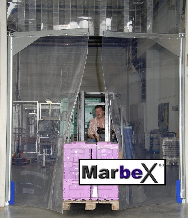 PVC Pendeltür transparent aus Kunststoff – Marbex Pendeltorplatte