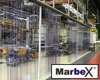 PVC Streifenvorhang Industriehalle flexibel verschiebbar